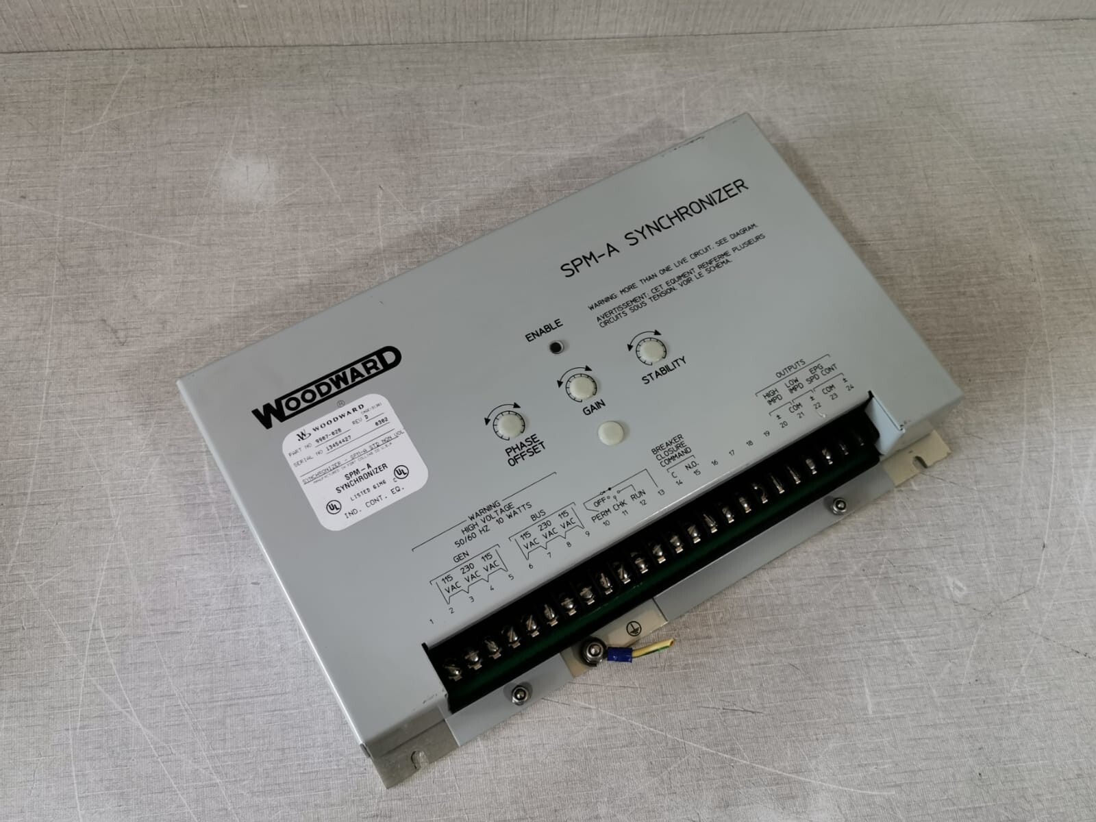 Woodward 9907-028 Woodward SPM-A Synchronizer 9907-028 Rev. D 5