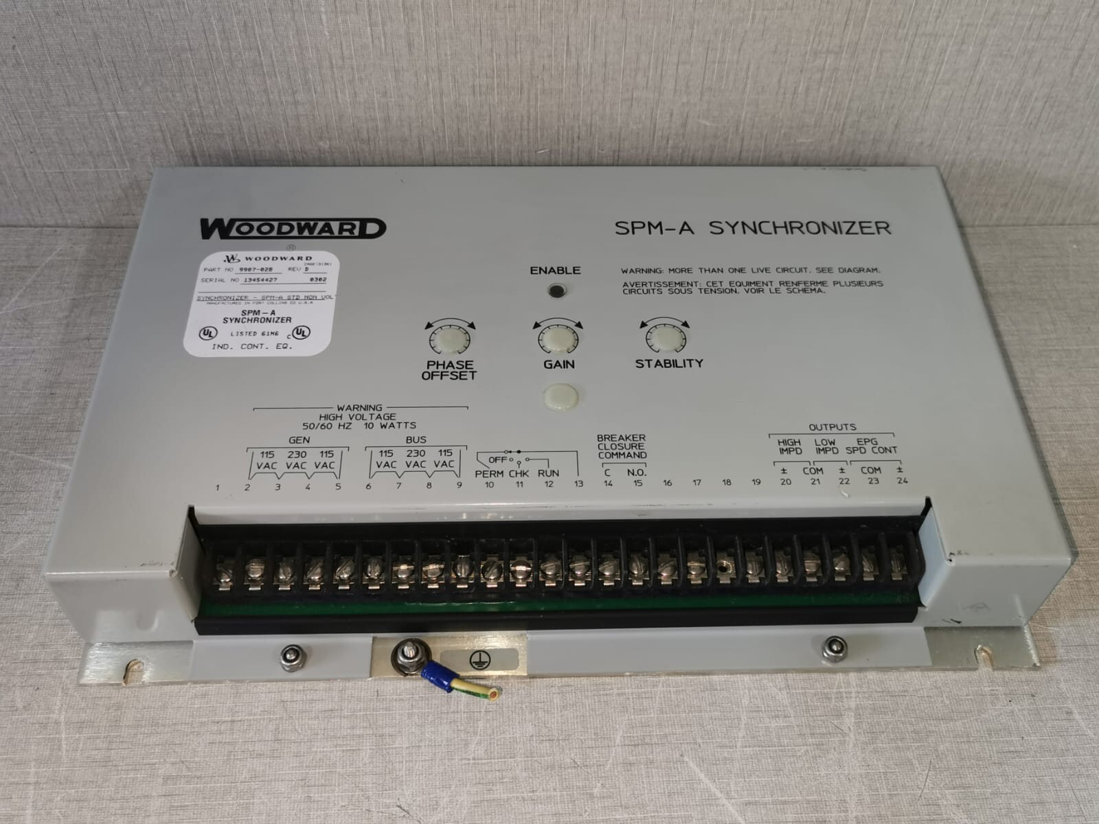 Woodward 9907-028 Woodward SPM-A Synchronizer 9907-028 Rev. D 6