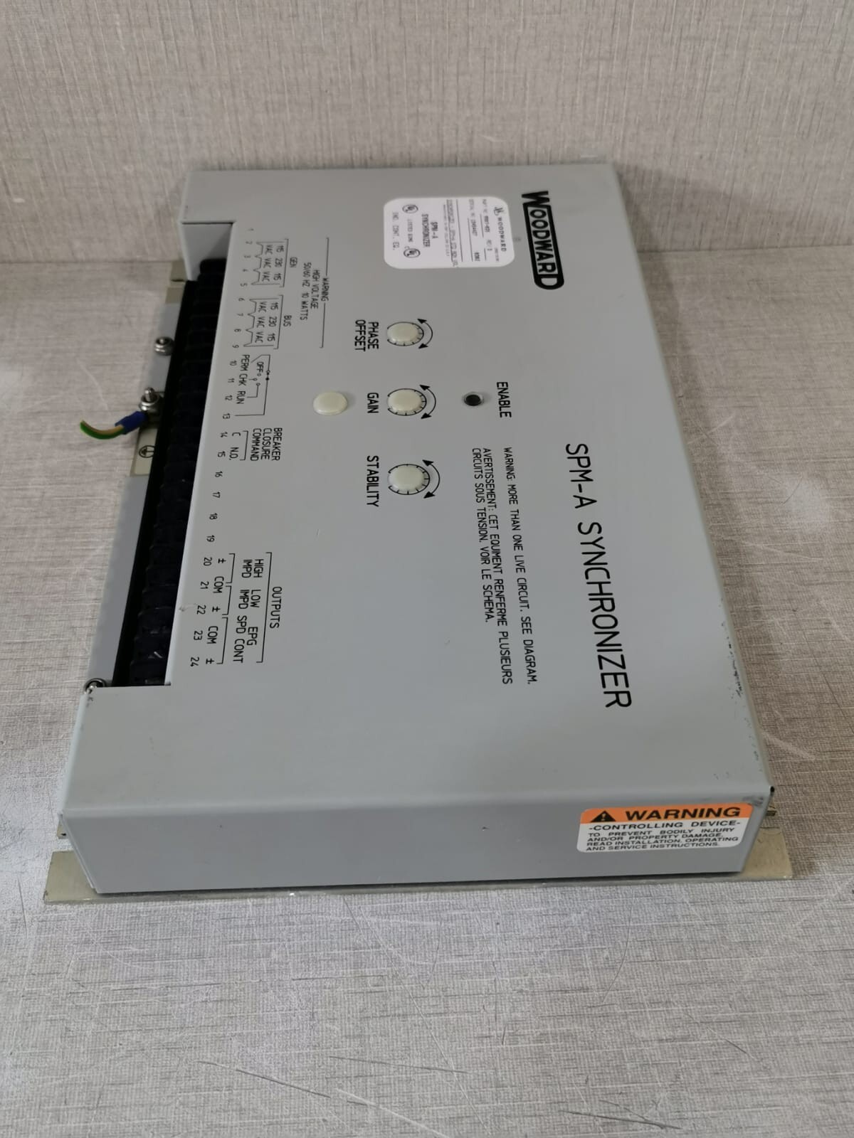 Woodward 9907-028 Woodward SPM-A Synchronizer 9907-028 Rev. D 8