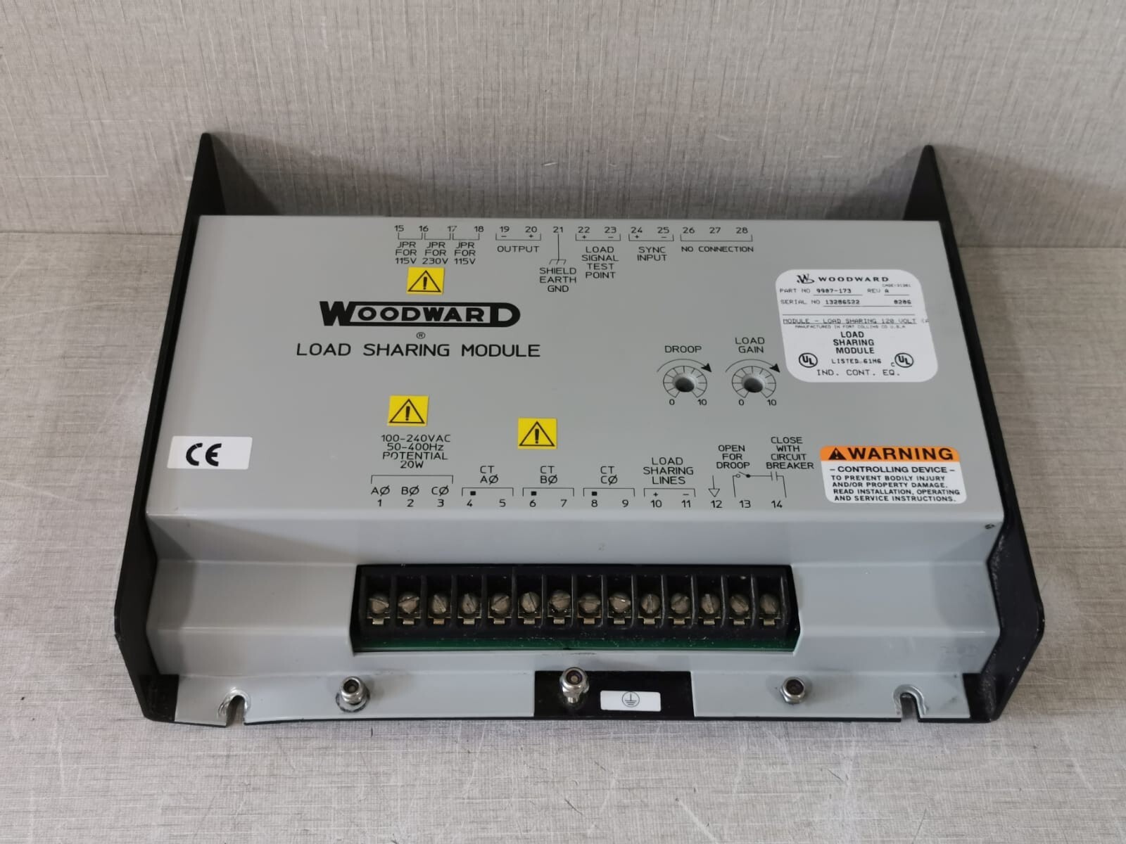 Woodward 9907-173 Woodward Load Sharing Module 9907-173 Rev. A 4