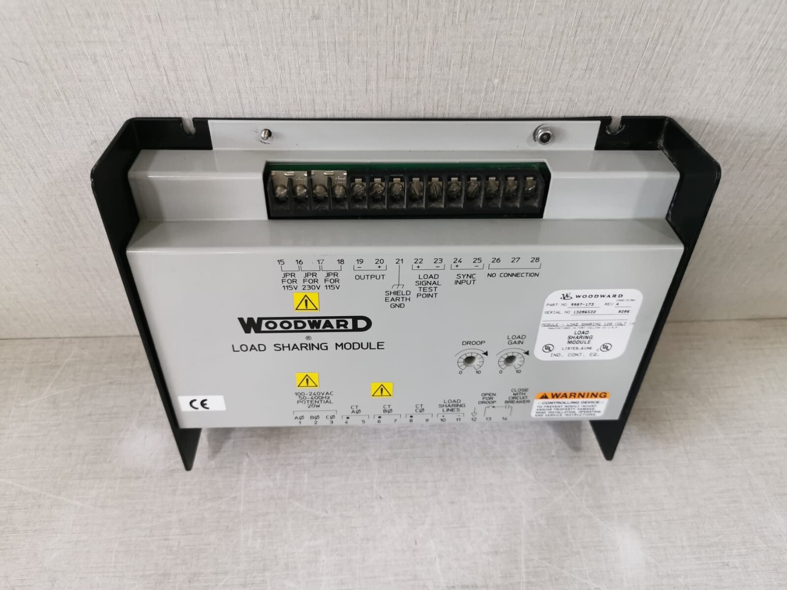 Woodward 9907-173 Woodward Load Sharing Module 9907-173 Rev. A 9