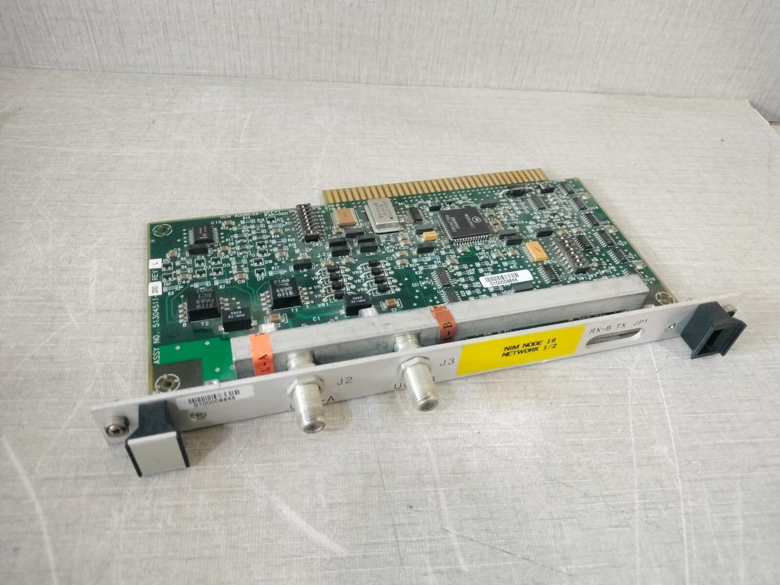 Honeywell 51304511-200 REV L / 51304510-001 REV F HONEYWELL 51304511-200 REV. L / 51304510-001 REV. F NIM NODE 19 NETWORK 1/2 6