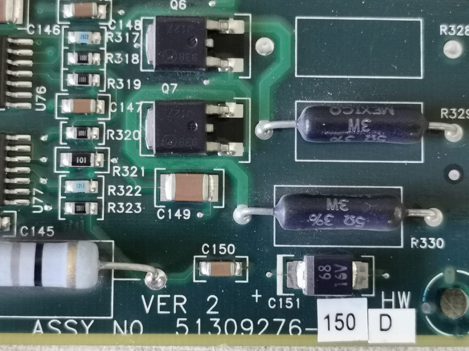 Honeywell 51309276-150 HONEYWELL 51309276-150 D HIGH PERFORMANCE HPM I/O LINK PCB CARD 4