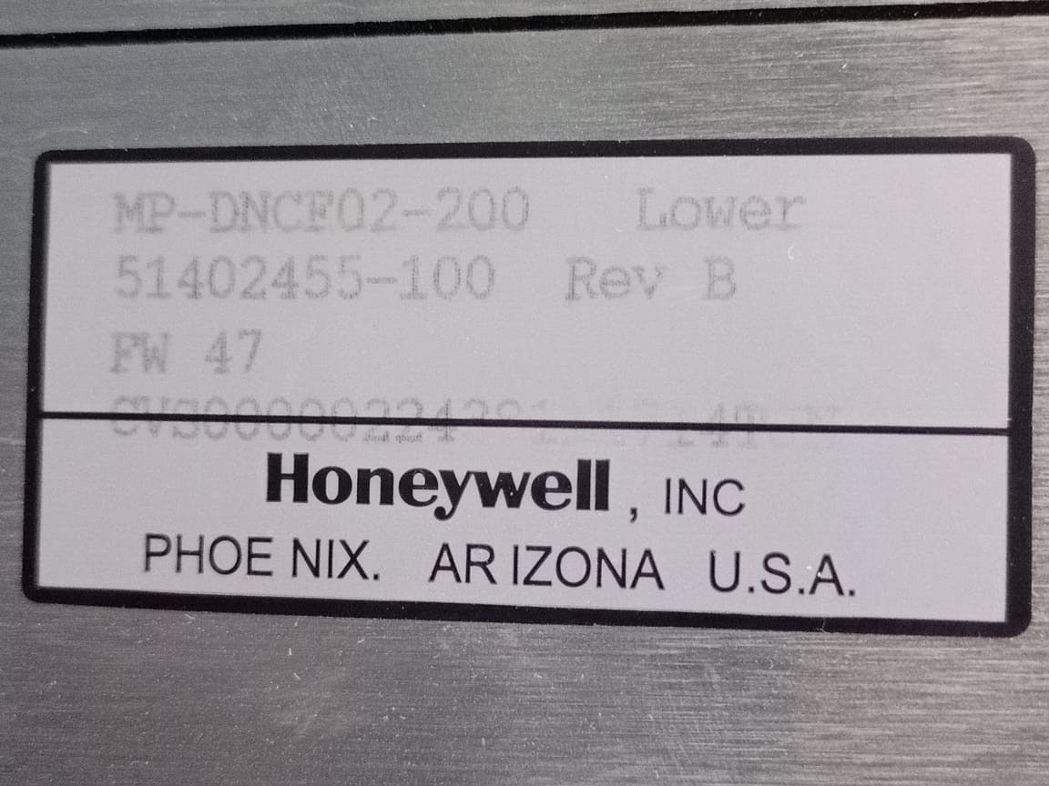 Honeywell MP-DNCF02-200 Honeywell MP-DNCF02-200 REV B Upper & Lower / 51305072-300 51305072-200 REV L 2