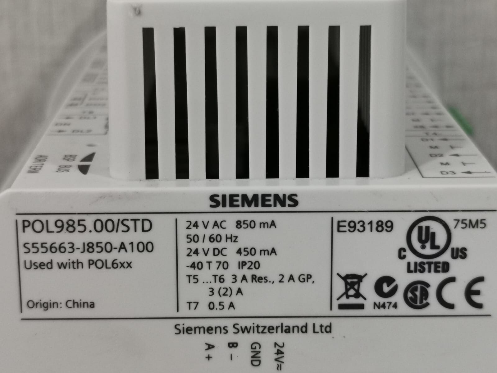 Siemens POL985.00/STD SIEMENS POL985.00/STD V9.12 EXTENSION MODULE 2