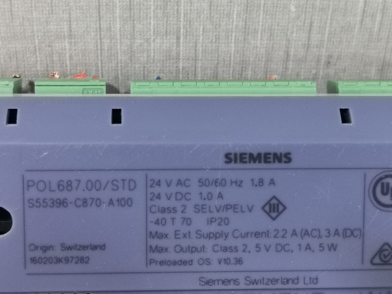 Siemens POL687.00/STD SIEMENS POL687.00/STD CLIMATIX HVAC CONTROLLER 4
