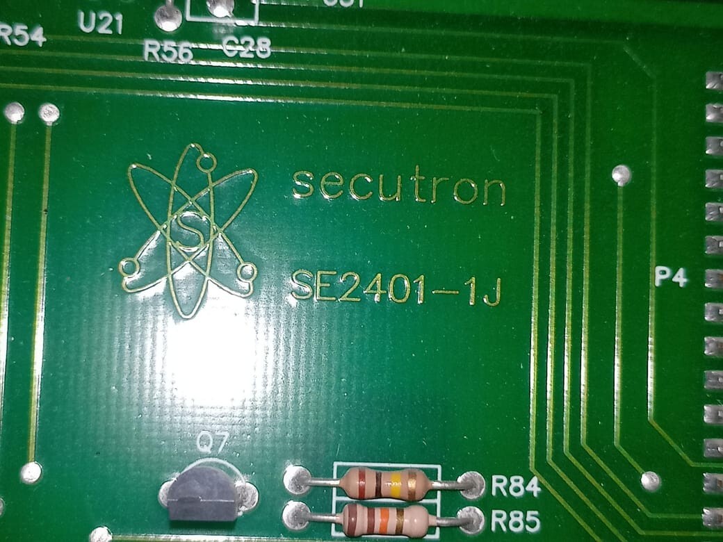GE SE-2401 HARRINGTON FIRE ALARM SECUTRON SE 2401-2G/ SE2401-J1 -NEED CHANGE THE SCREEN 7