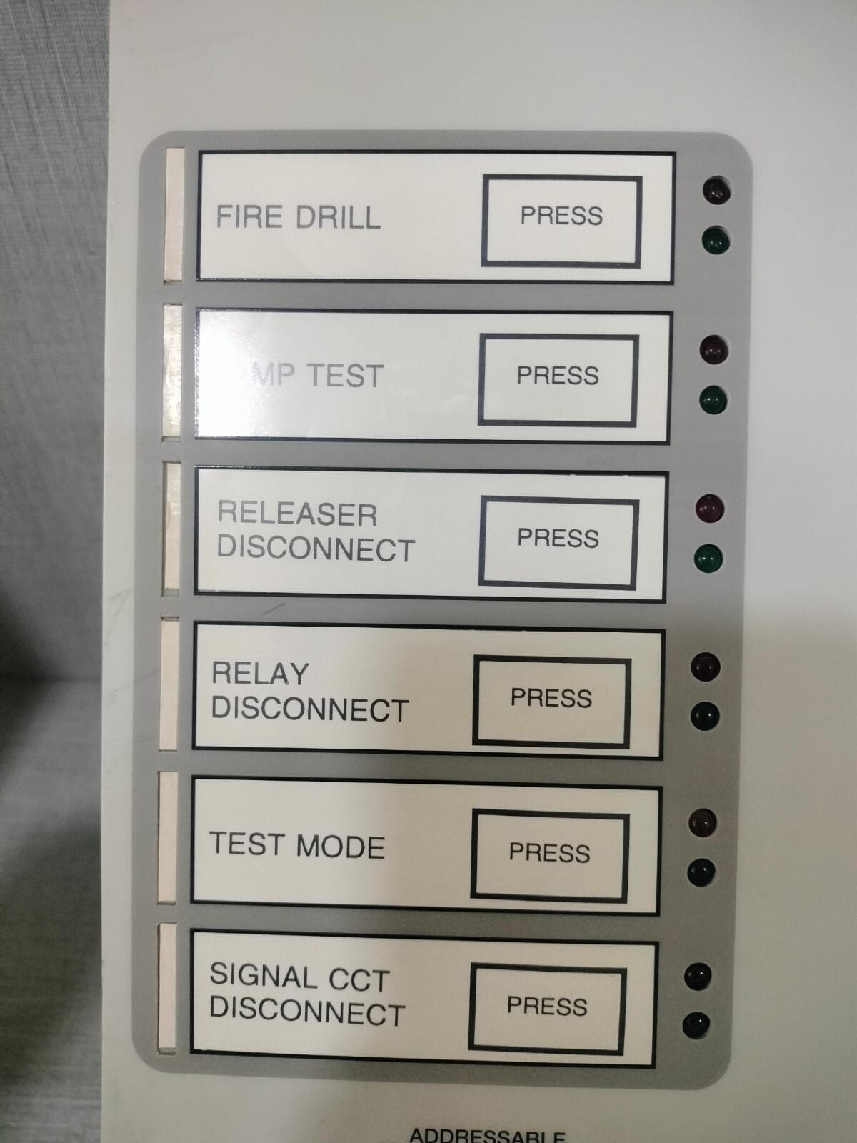 GE SE-2401 HARRINGTON FIRE ALARM SECUTRON SE 2401-2G/ SE2401-J1 -NEED CHANGE THE SCREEN 9