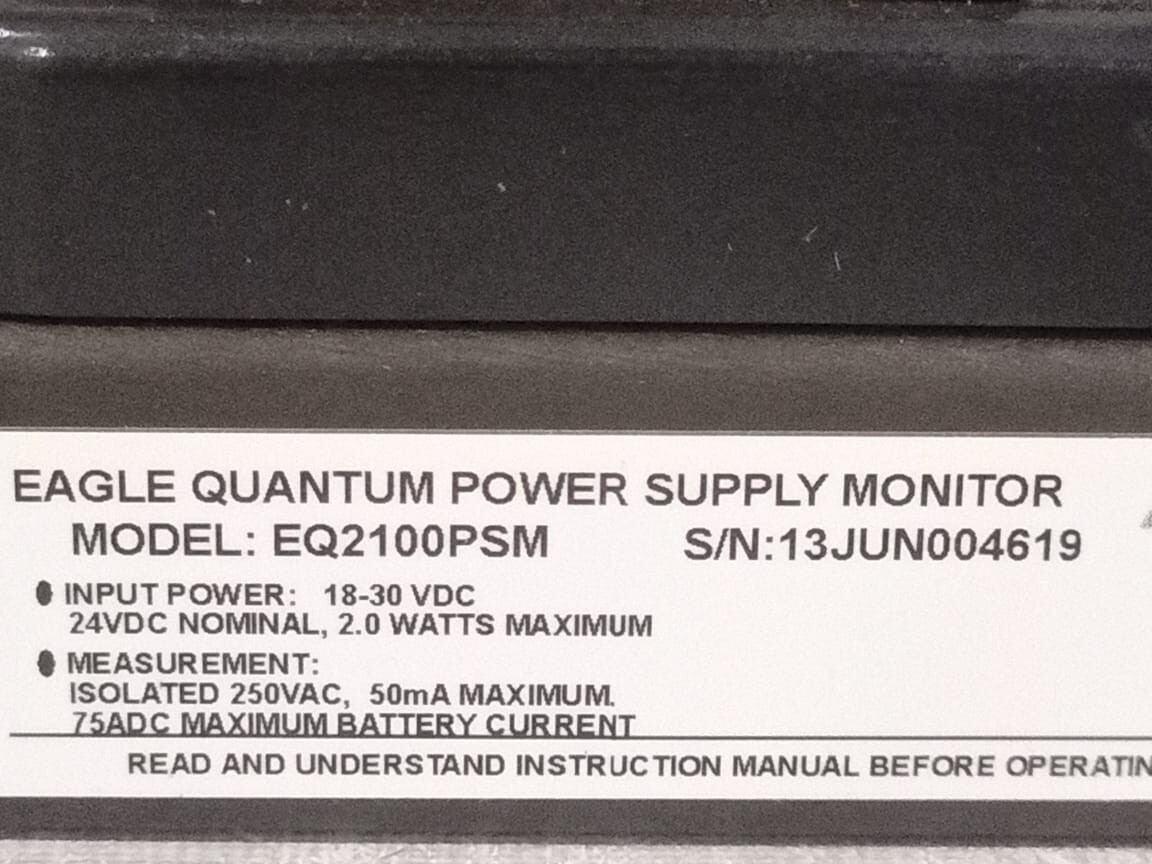 DET-TRONICS EQ2100PSM DET-TRONICS EQ2100PSM EAGLE QUANTUM POWER SUPPLY MONITOR P/N 006979-001 5