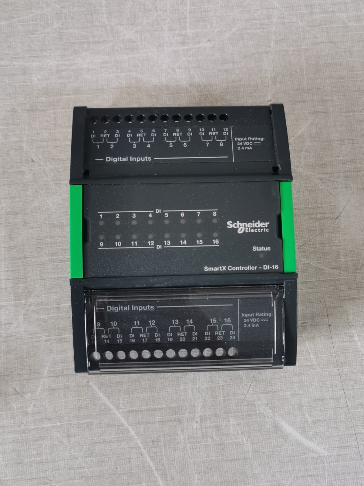 Schneider Electric SXWDI16XX10001 DI-16 Schneider Electric SXWDI16XX10001 I/O Module - ONLY Front Cover Broken 3
