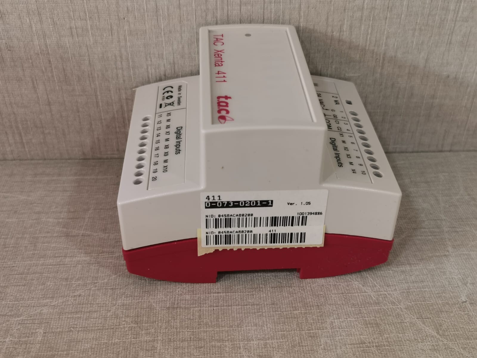 Schneider Electric BASE-411 411 Schneider Electric TAC Xenta 007302011 Ver 1.05 + TERMINAL PART/BASE 10
