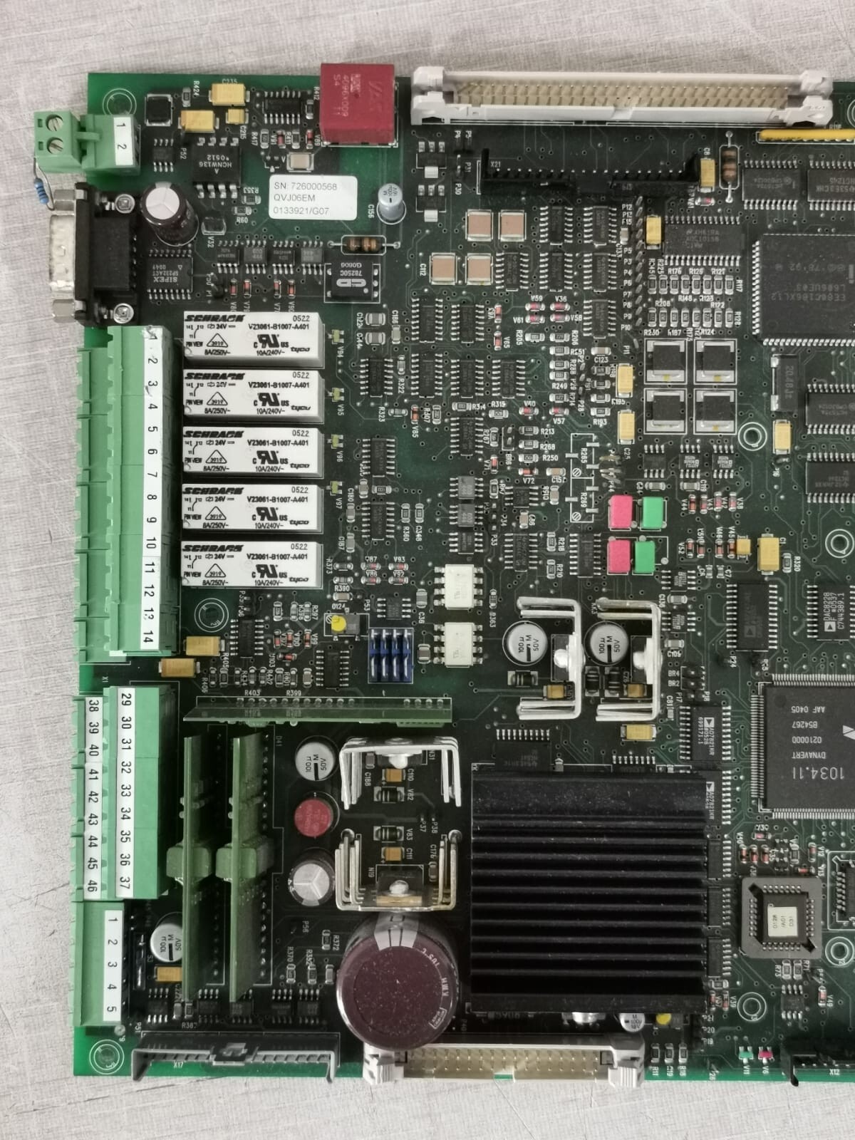 UNKNOWN QVJ06EM QVJ06EM MOTHER BOARD Assy 01133921/G07 S/n: 726000568, 3G0725/004 PCB Board 3