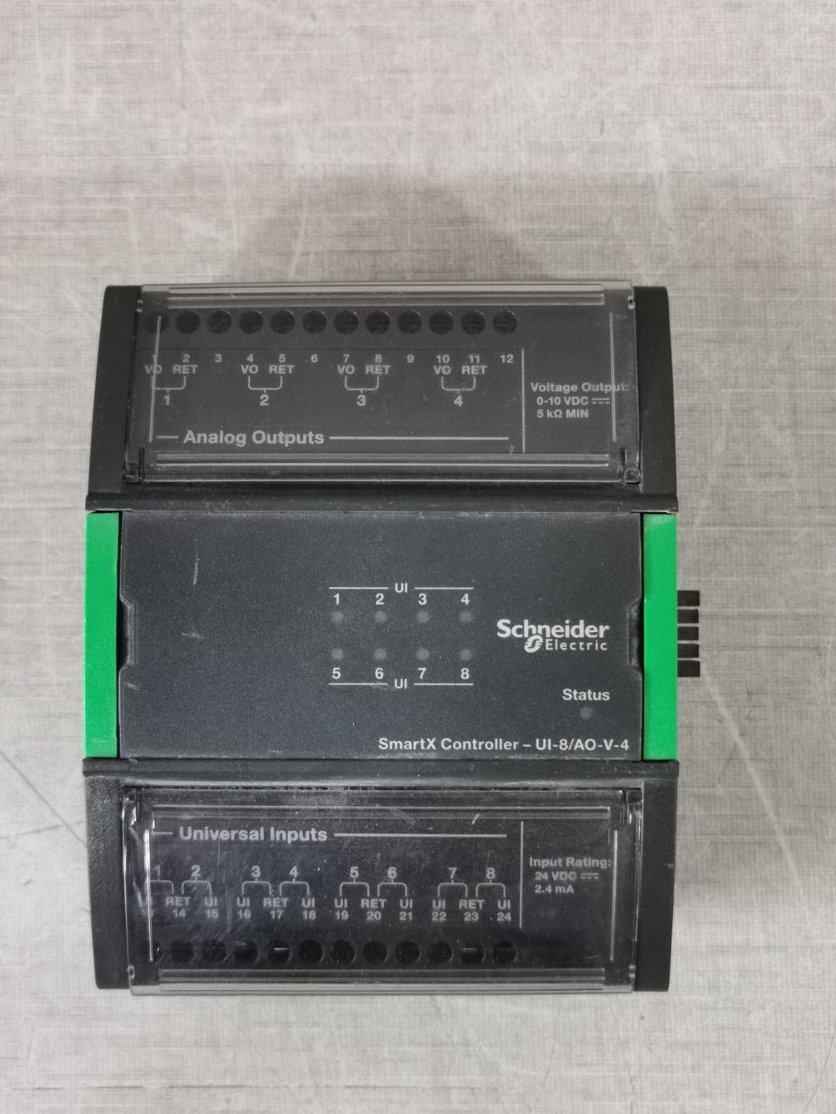 Schneider Electric UI-8/AO-V-4 Schneider Electric SXWUI8V4X10001 SmartX Controller UI-8/AO-V-4 WITH BASE 3