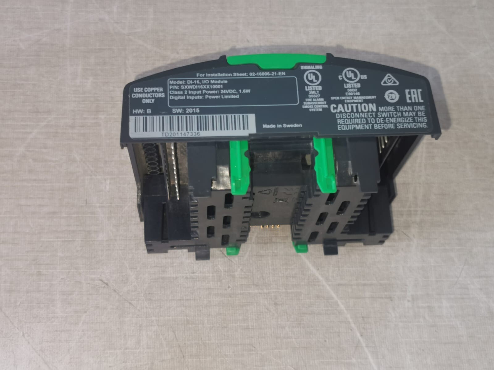 Schneider Electric SXWDI16XX10001 DI-16 Schneider Electric SXWDI16XX10001 I/O Module - WITHOUT FRONT COVER & BASE 7