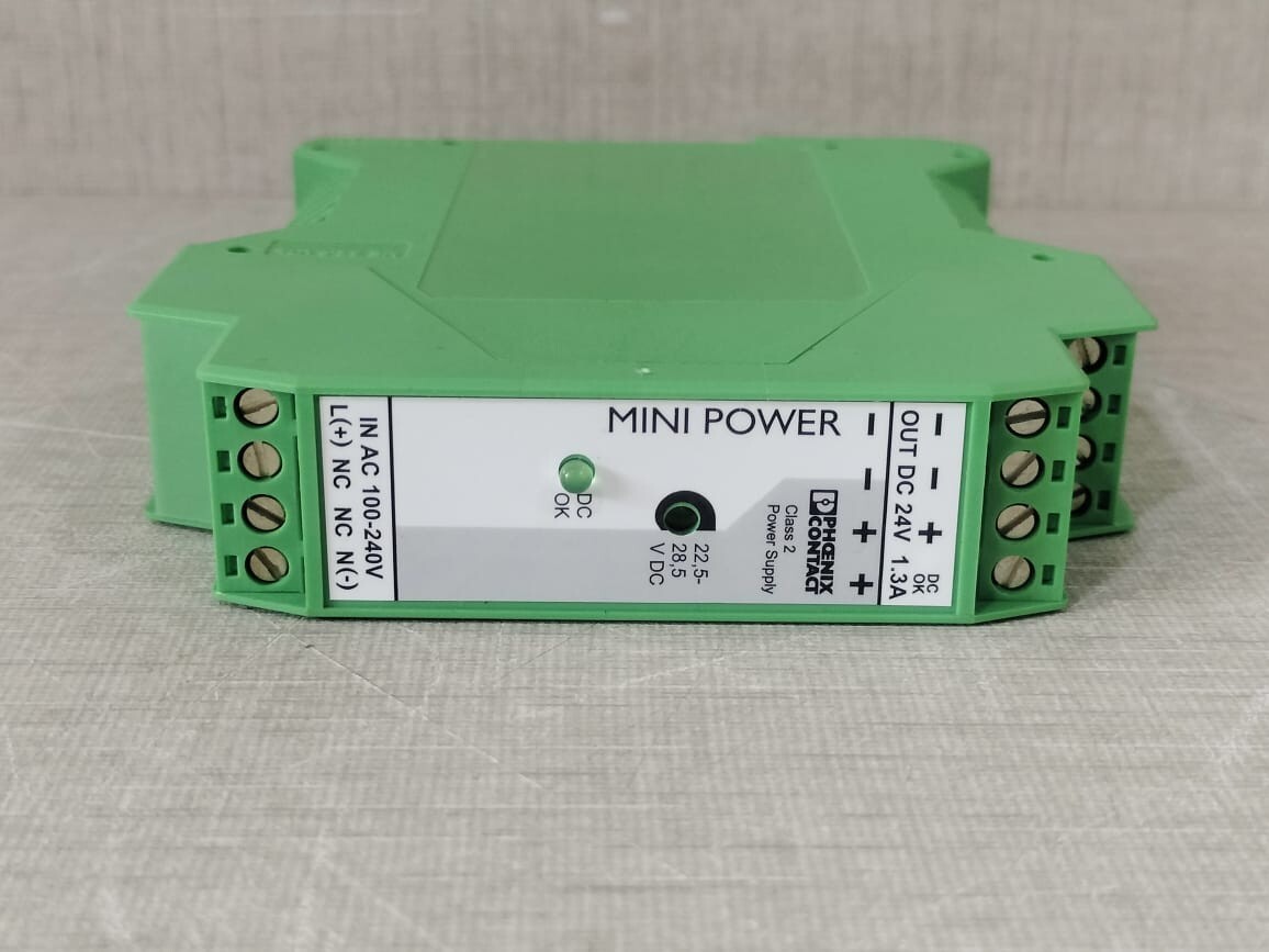 Phoenix Contact MINI-PS-100-240AC/24DC/1.3 PHOENIX CONTACT MINI-PS-100-240AC/24DC/1.3 CLASS POWER SUPPLY- W/ FILTHY BOX 5