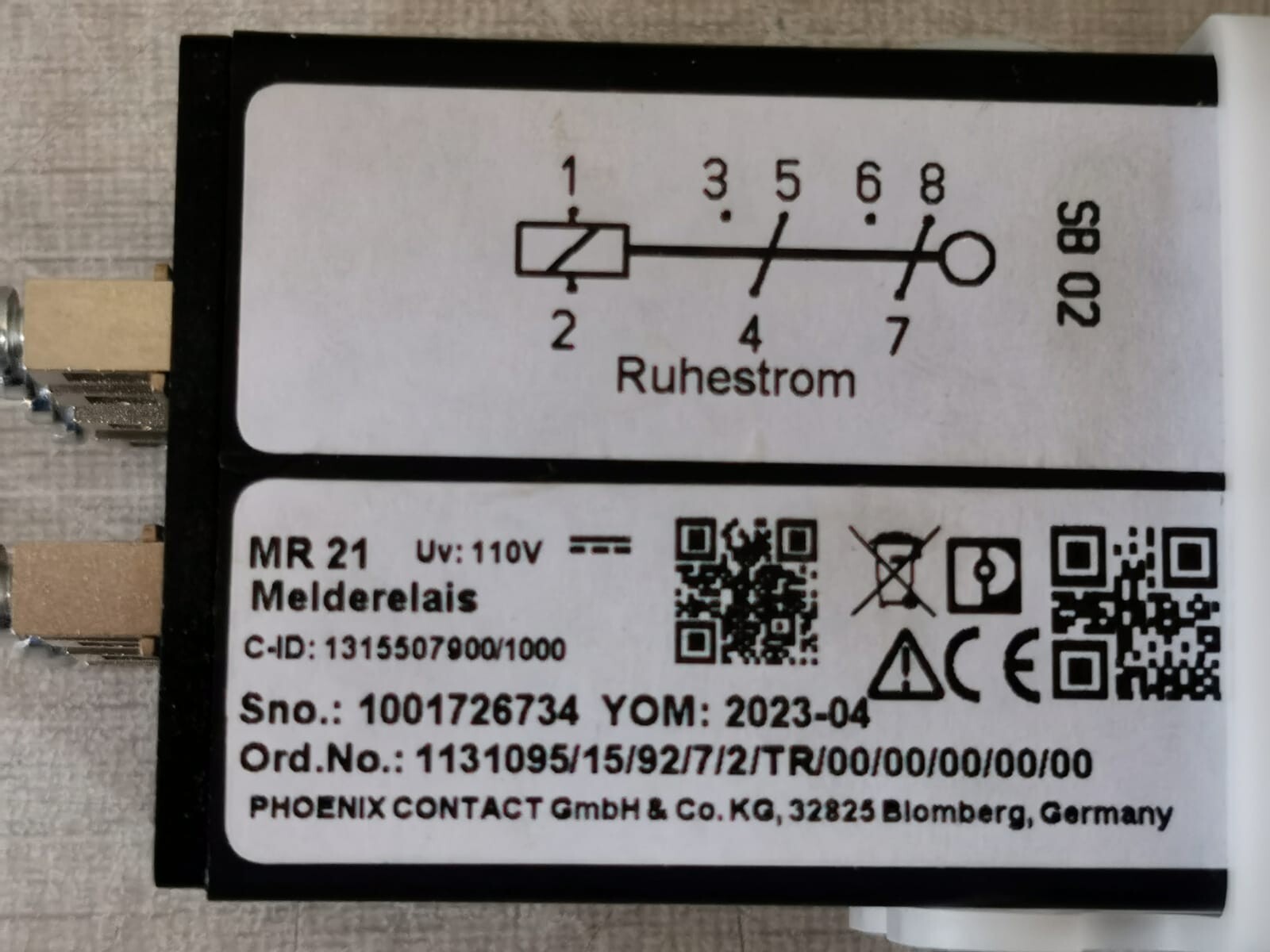 Phoenix Contact MR21 Phoenix Contact MR21 Drop Indicator/Annunciator Relays 2