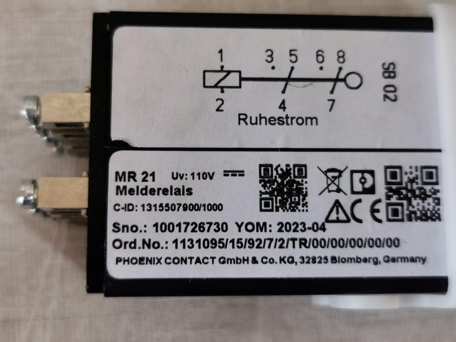 Phoenix Contact MR21 Phoenix Contact MR21 Drop Indicator/Annunciator Relays 3