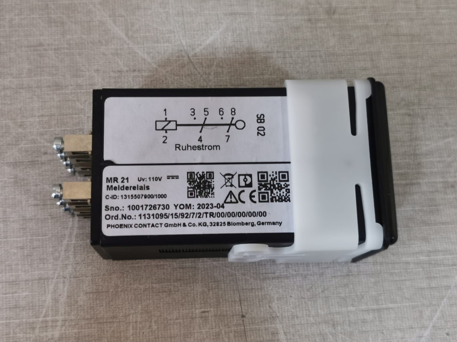Phoenix Contact MR21 Phoenix Contact MR21 Drop Indicator/Annunciator Relays 4
