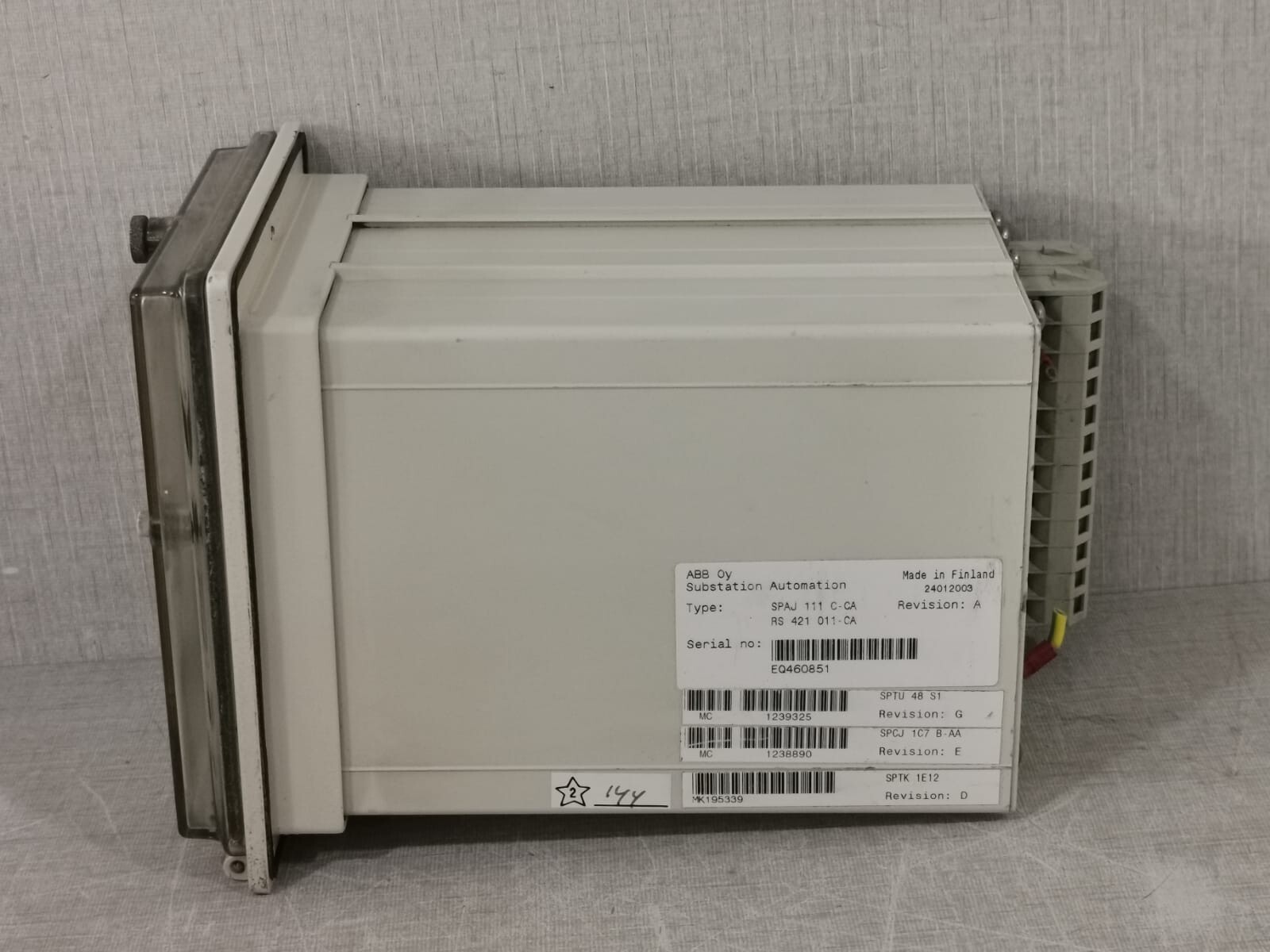 ABB SPAJ 111 C-CA ABB SPAJ 111 C / SPAJ 111 C-CA SENSITIVE EARTH-FAULT RELAY 8