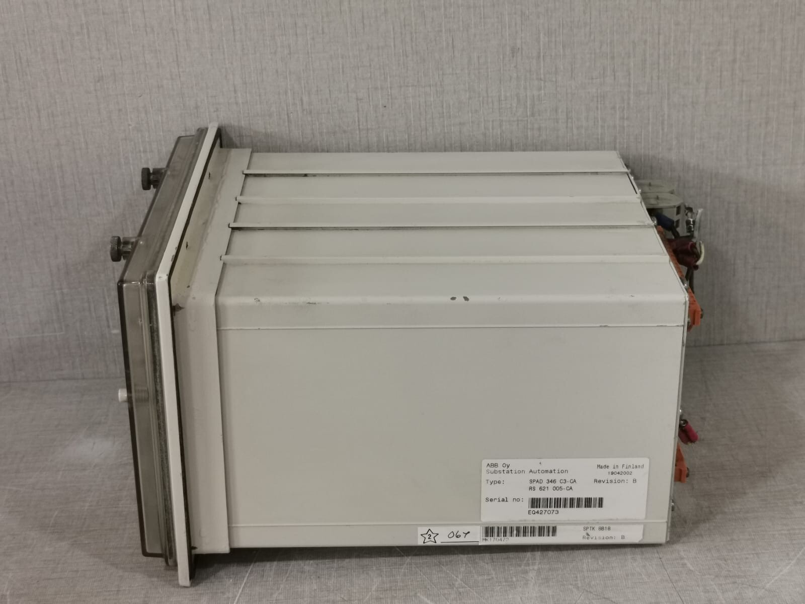 ABB SPAD 346 C3-CA ABB SPAD 346 C3-CA REV.B STABILIZED DIFFERENTIAL RELAY 7