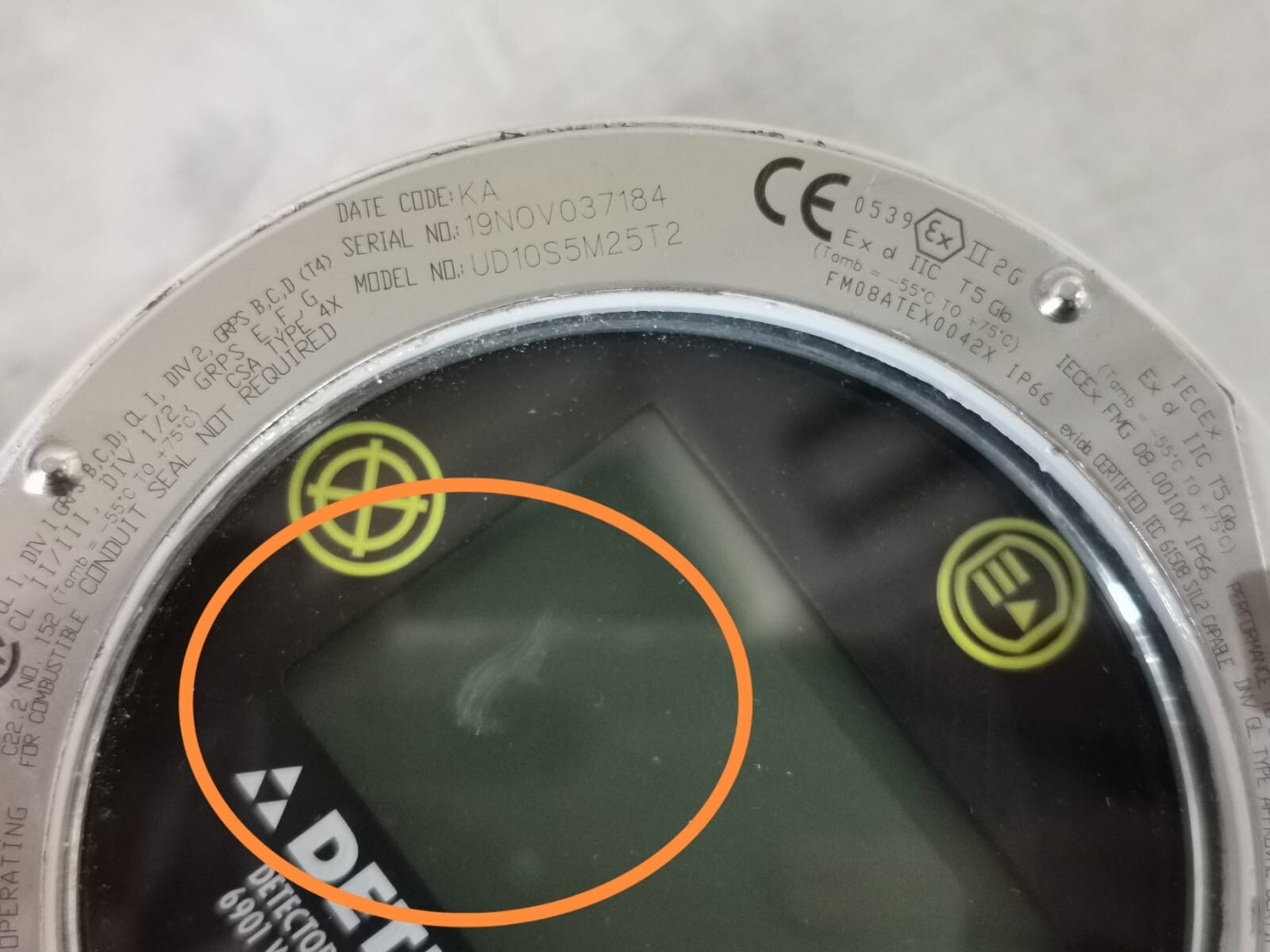 DET-TRONICS 010765-003 DET-TRONICS UD10S5M25T2 Display RLY/4-20 P/N: 010765-003 Gas Detector 2