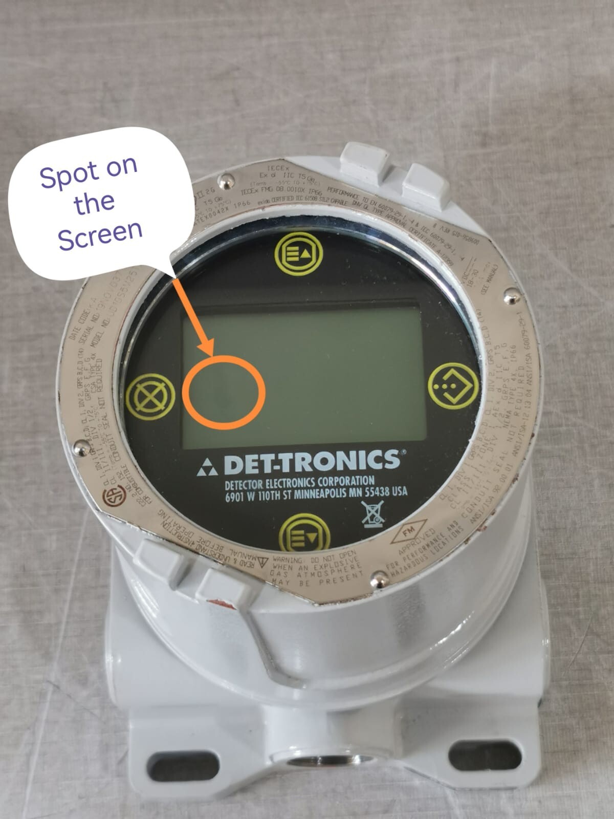 DET-TRONICS UD10S5M25T2 Display RLY/4-20 P/N: 010765-003 Gas Detector
