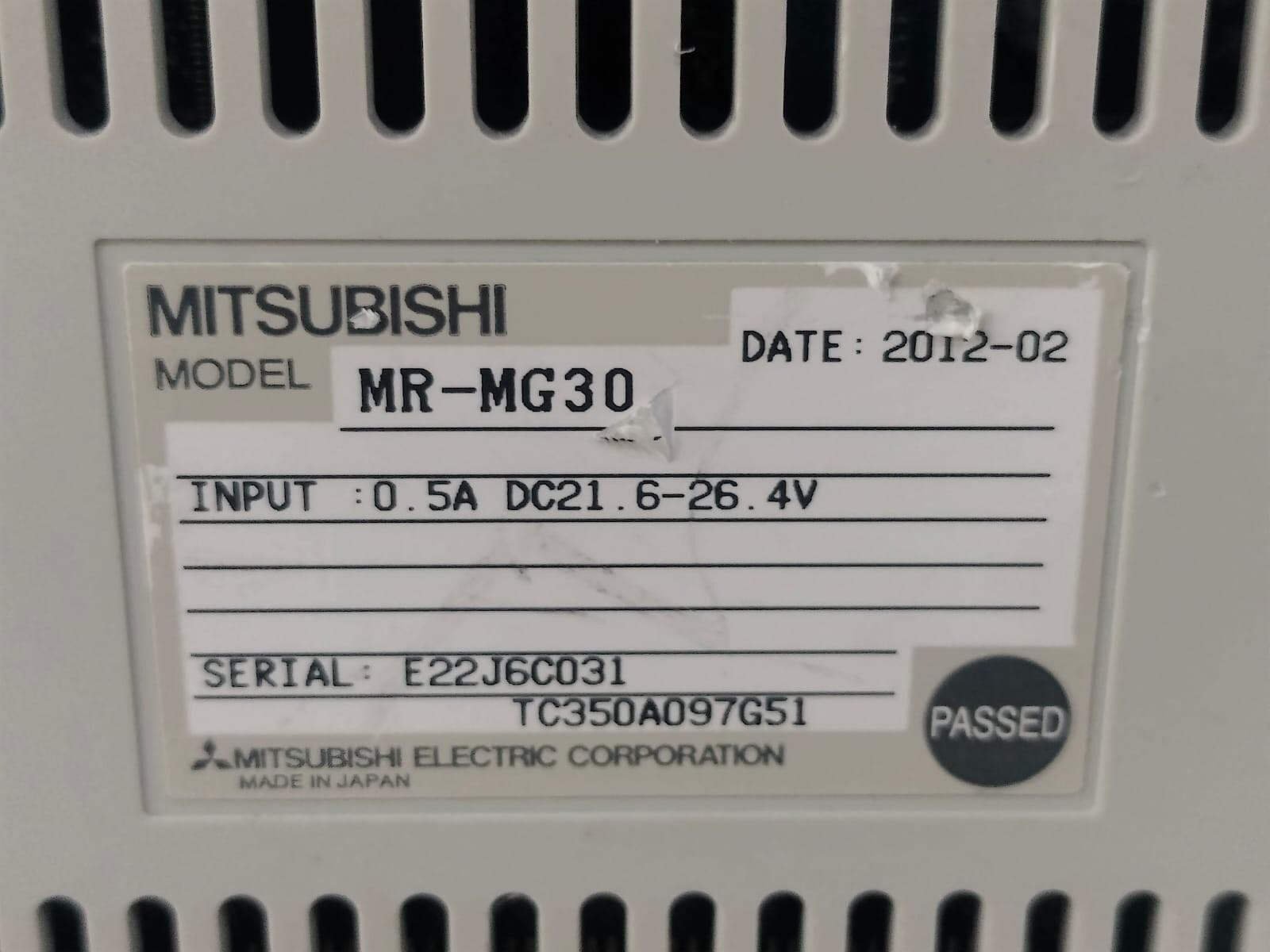 Mitsubishi Electric MR-MG30 MITSUBISHI MR-MG30 SERVO DRIVE - WITH RUSTY PARTS 8