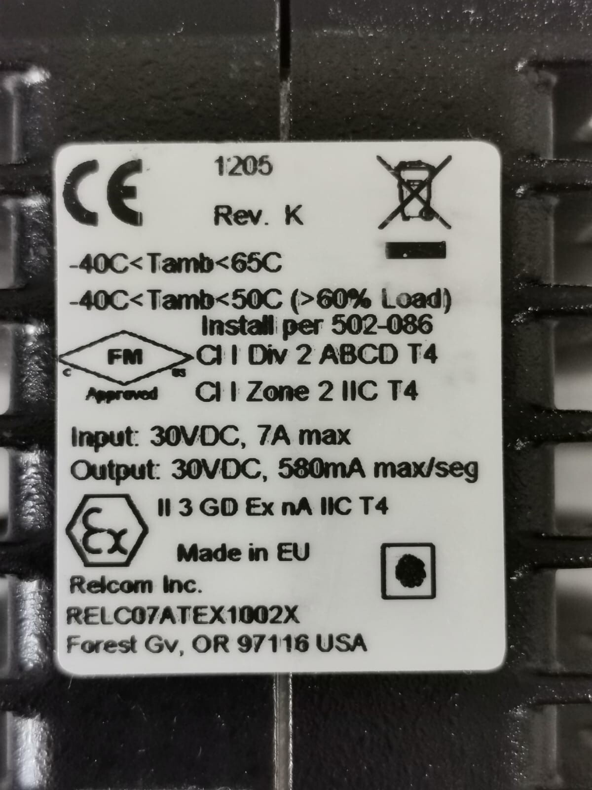 MTL F802 MTL Relcom F802 Redundant Fieldbus Power System -WITH BENDED PART 4