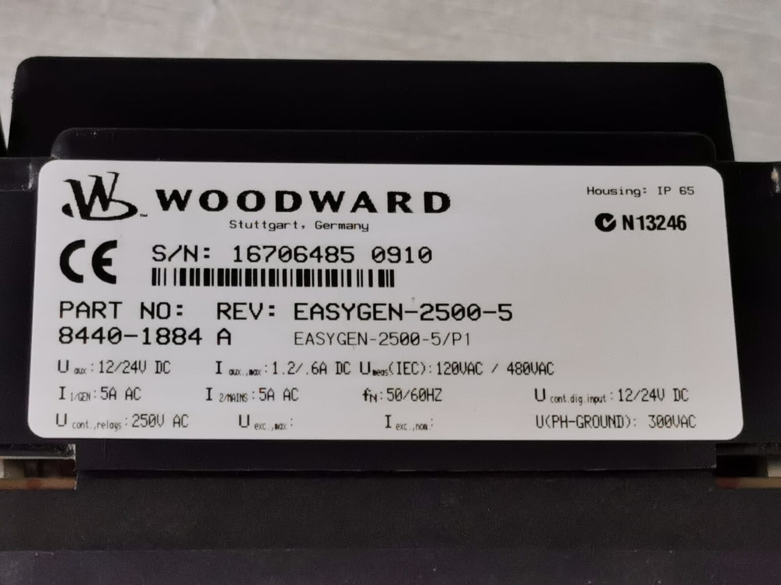 Woodward EASYGEN-2500-5 WOODWARD EASYGEN-2500-5/P1 Genset Controller P/n:8440-1884 Rev. A 2