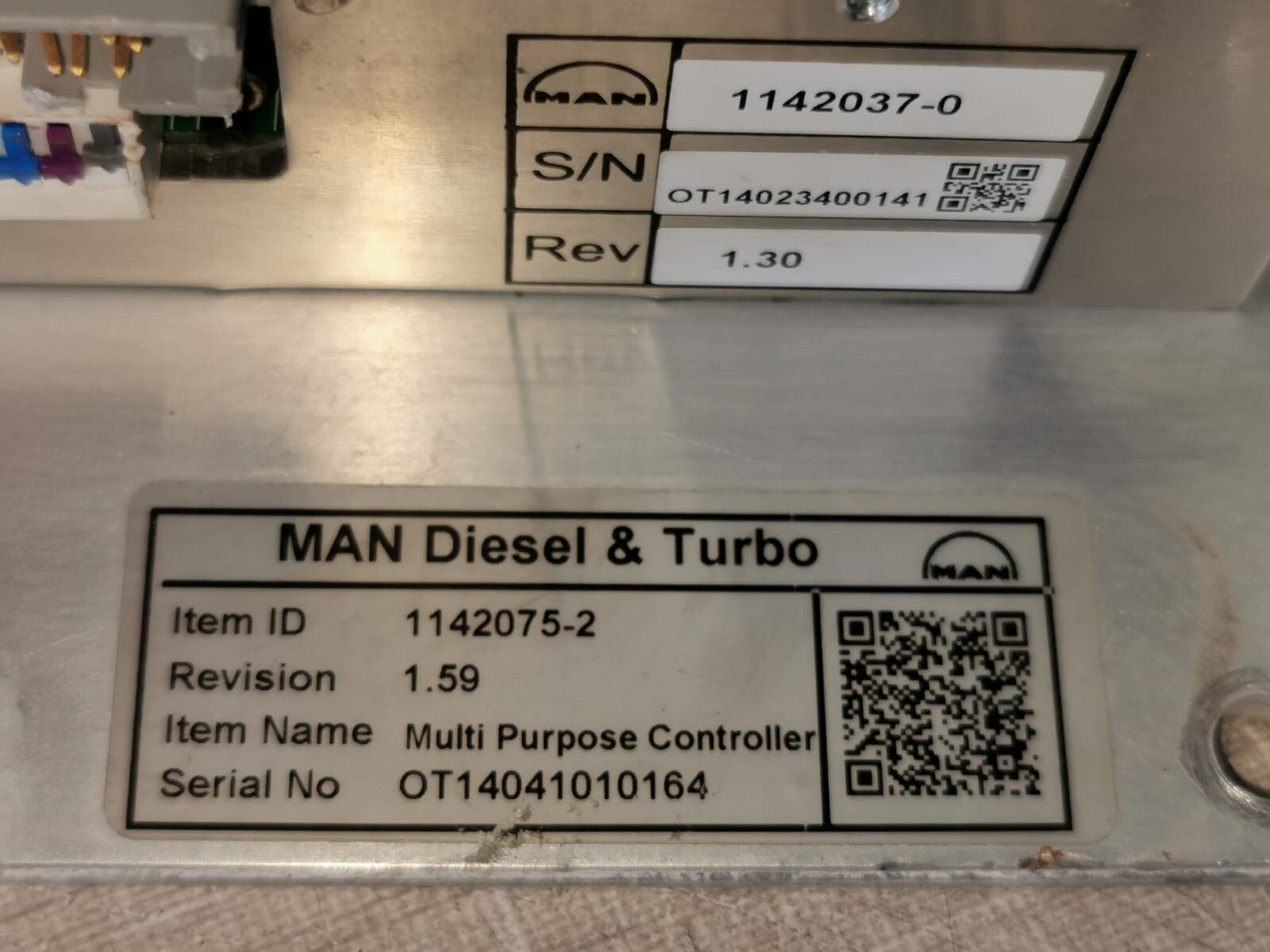 MAN B&W 1142075-2 MAN B&W 1142075-2 Multi-Purpose Controller 1142037-0 2