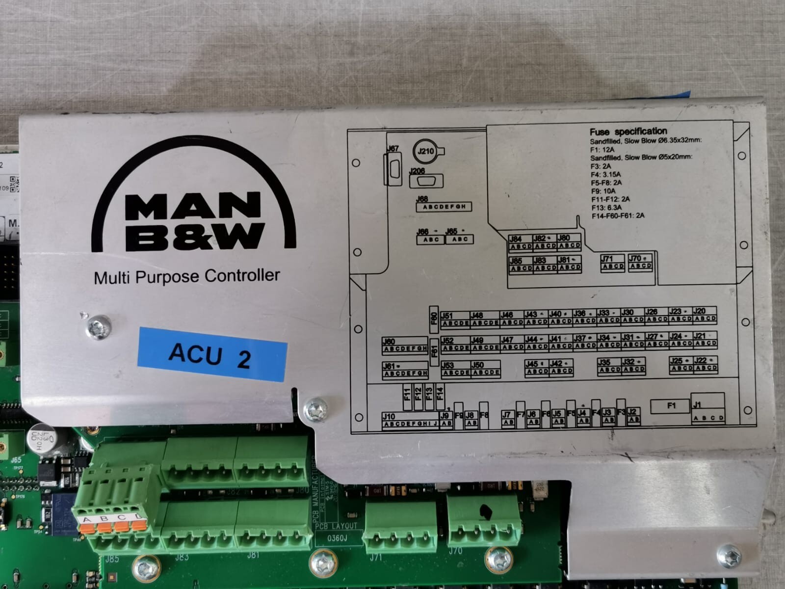 MAN B&W 1142075-2 MAN B&W 1142075-2 Multi-Purpose Controller 1142037-0 3