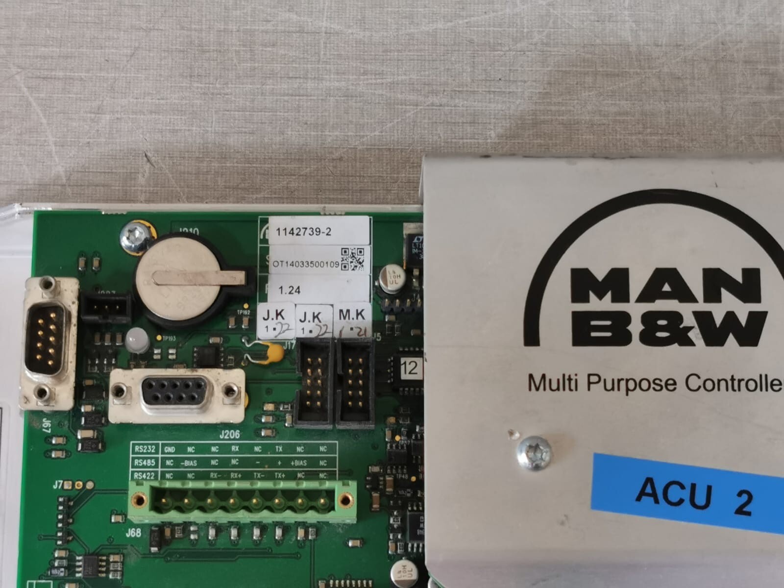 MAN B&W 1142075-2 MAN B&W 1142075-2 Multi-Purpose Controller 1142037-0 6