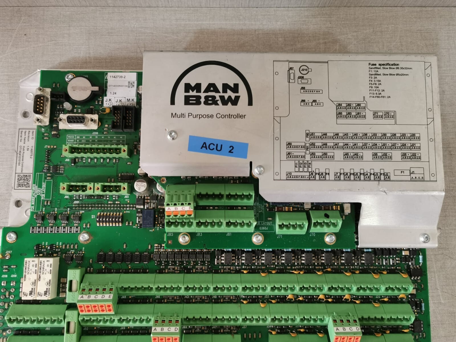 MAN B&W 1142075-2 MAN B&W 1142075-2 Multi-Purpose Controller 1142037-0 7