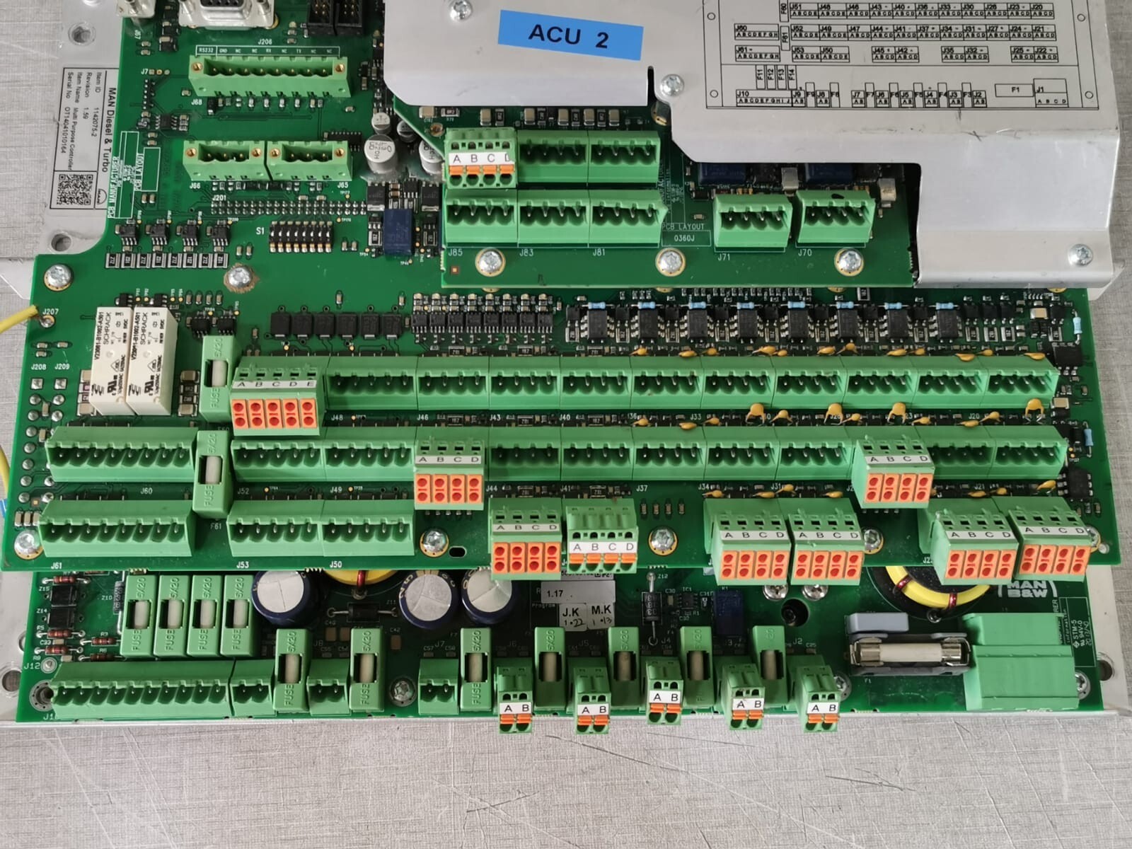MAN B&W 1142075-2 MAN B&W 1142075-2 Multi-Purpose Controller 1142037-0 8