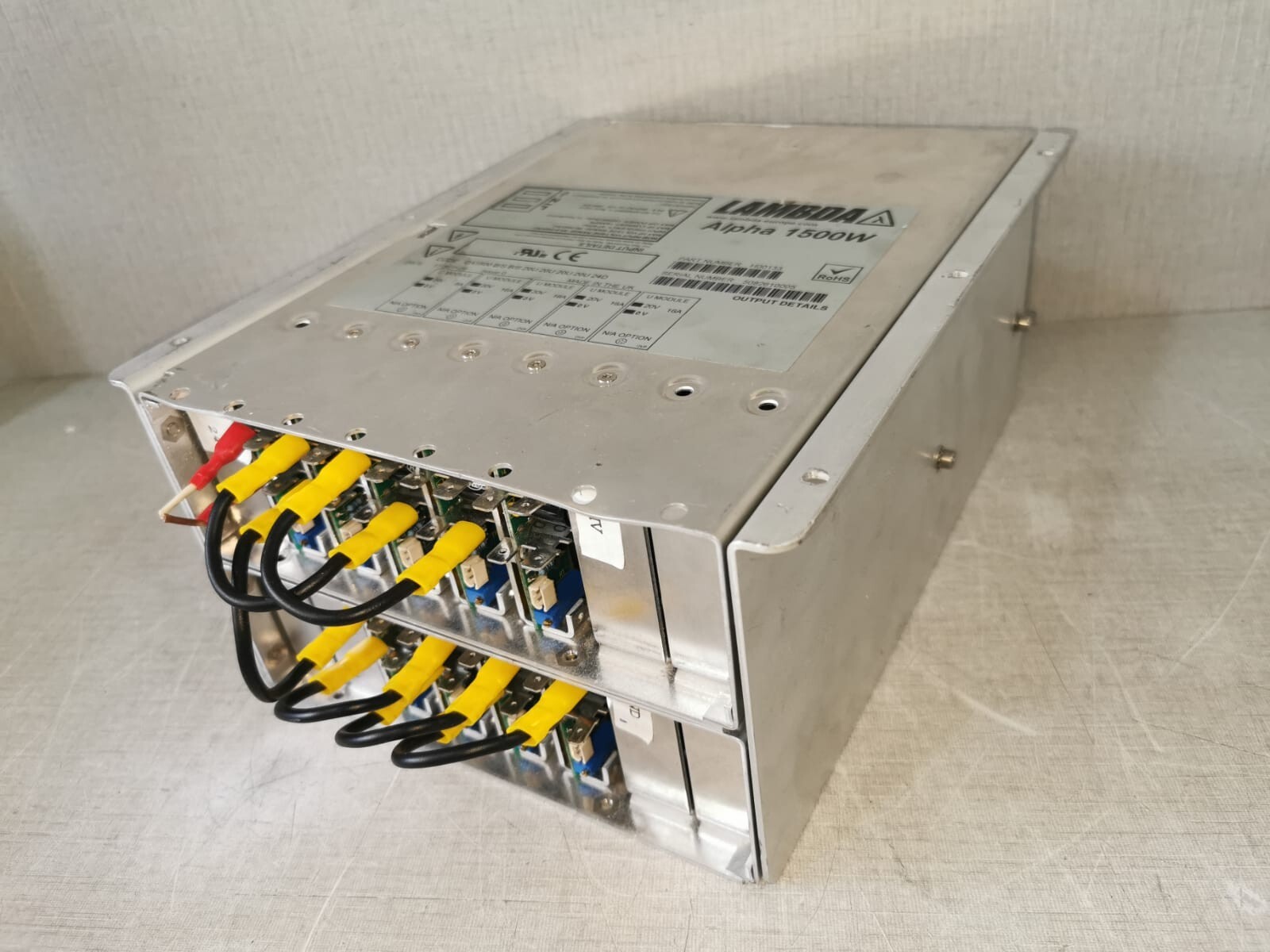 TDK-Lambda H00133 LAMBDA Alpha 1500W Part No: H00133 Power Supply 5