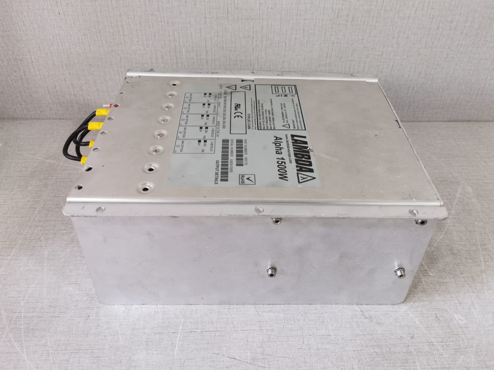 TDK-Lambda H00133 LAMBDA Alpha 1500W Part No: H00133 Power Supply 6