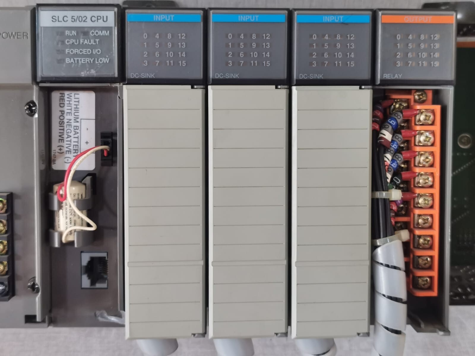 Rockwell Automation 1746-P2 Allen Bradley 1746-P2 SLC 500 Ser. C Power Supply & 1746-A7, 7-Slot Rack Ser. B 6