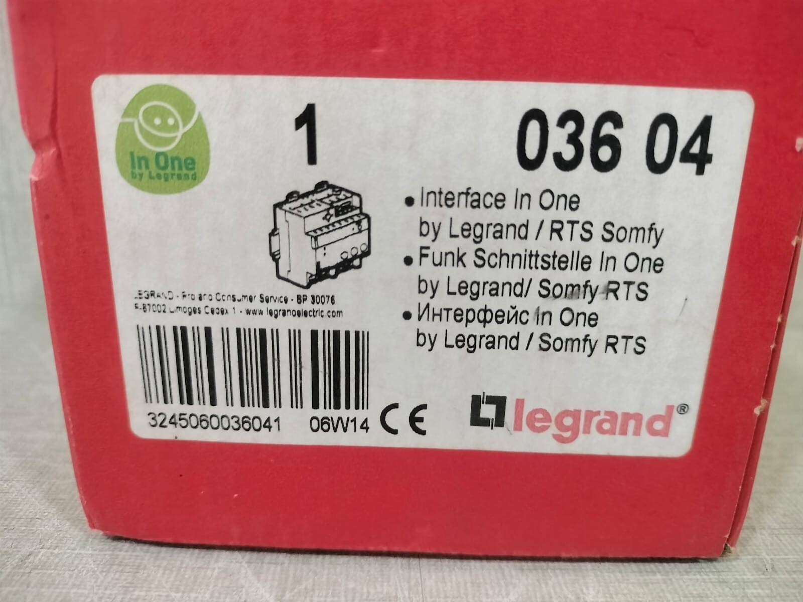 Legrand 50-60-HZ LEGRAND 036 04 INTERFACE IN ONE 230V- 50-60-Hz 2