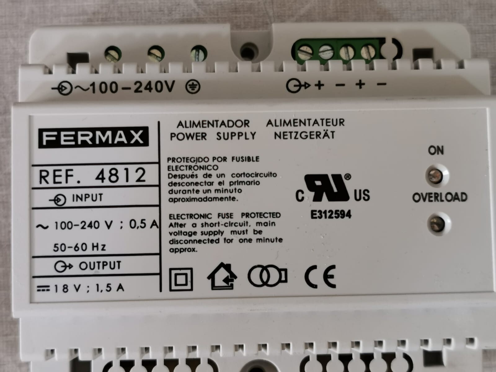 Fermax 4812 FERMAX 4812 Alimentador Power Supply 2