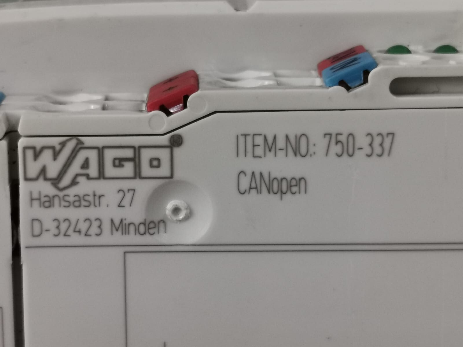 WAGO 750-337 WAGO 750-337 CANopen FIELDBUS 3