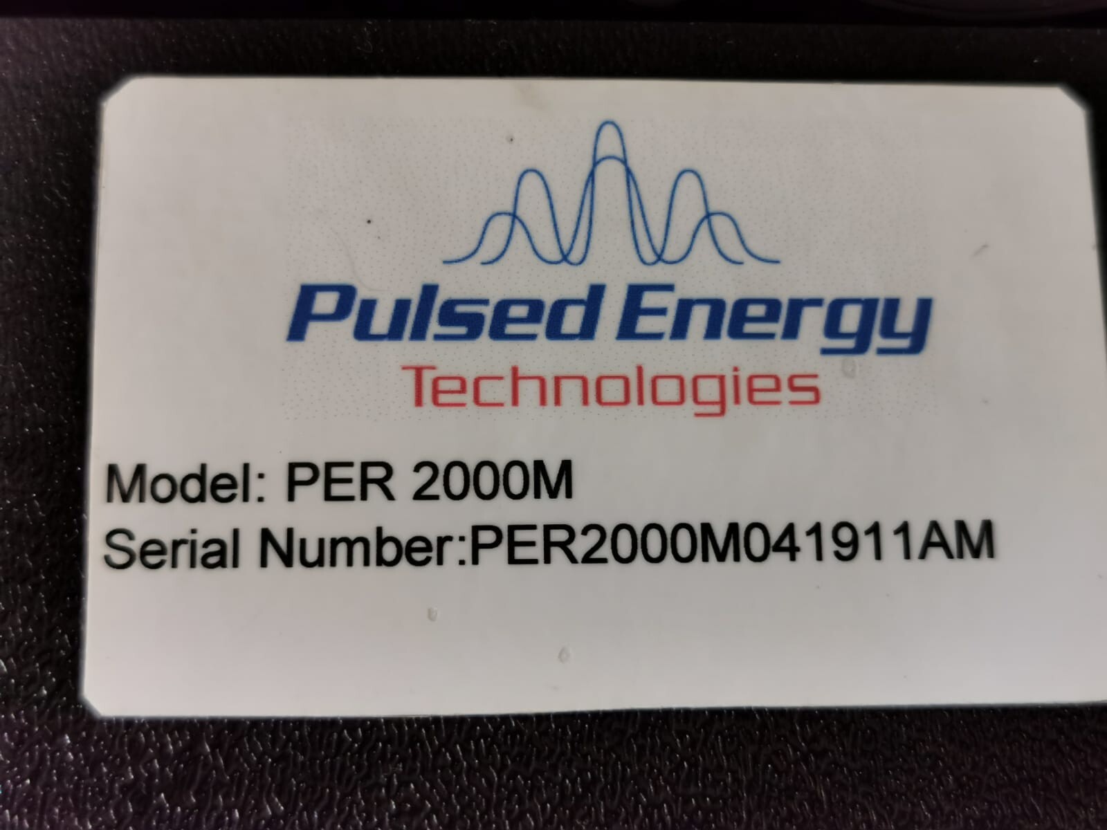 PULSED ENERGY TECHNOLOGIES PER 2000M Pulsed Energy Technologies PER 2000M / 120VAC 2