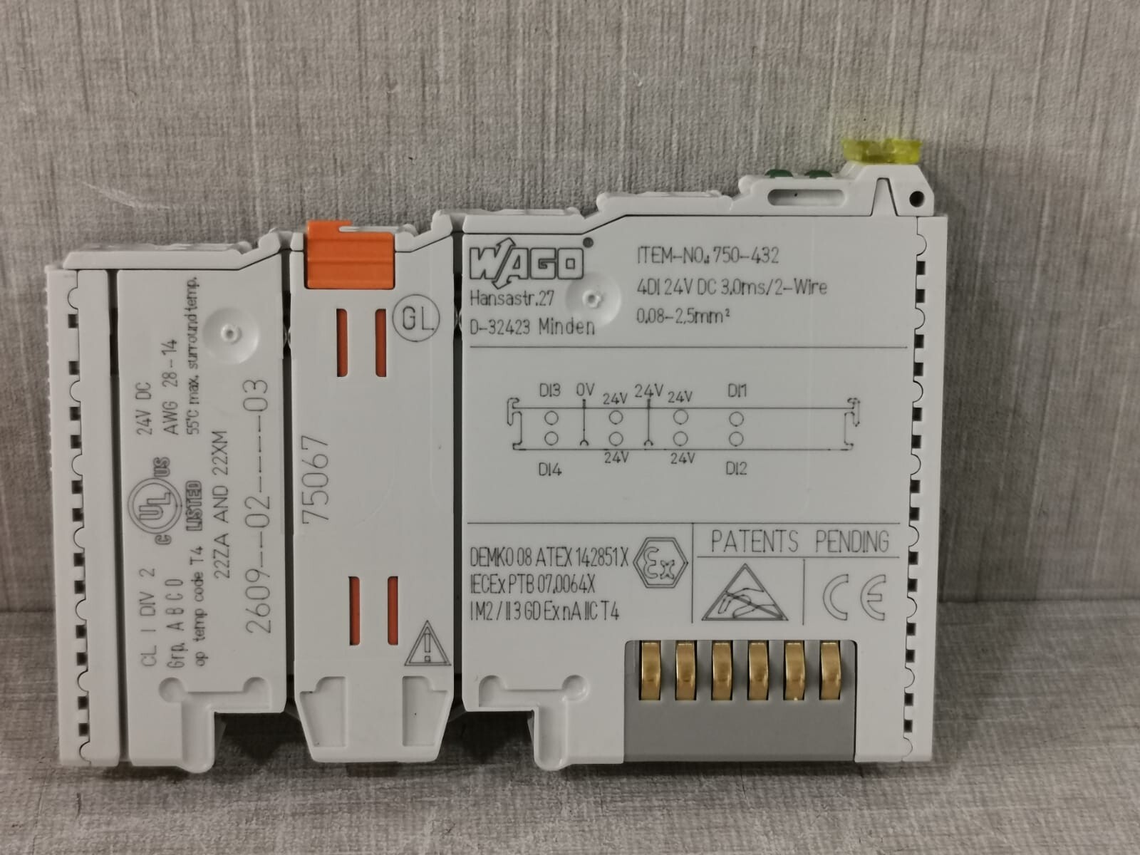 WAGO 750-432 WAGO 750-432 4-CHANNEL DIGITAL INPUT 2