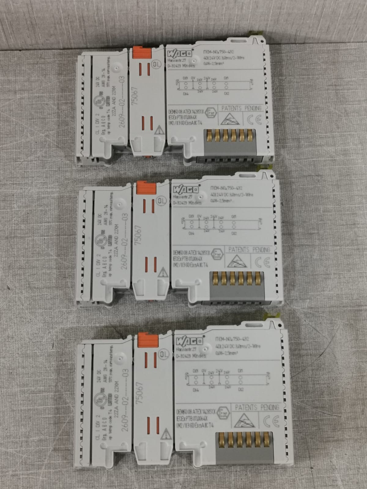 WAGO 750-432 4-CHANNEL DIGITAL INPUT