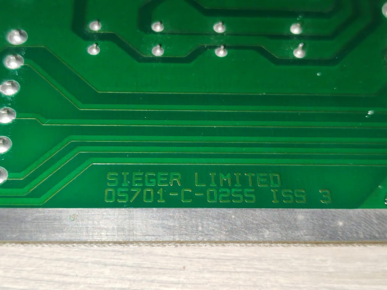 SIEGER LIMITED 05701-A-0325 ISS / 05701-C-0255 ISS 3 SIEGER LIMITED 05701-A-0325 ISS PCB CARD 05701-C-0255 ISS 3 5