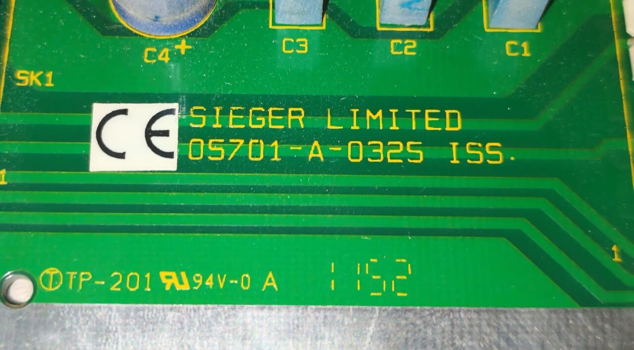 SIEGER LIMITED 05701-A-0325 ISS / 05701-C-0255 ISS 3 SIEGER LIMITED 05701-A-0325 ISS PCB CARD 05701-C-0255 ISS 3 6