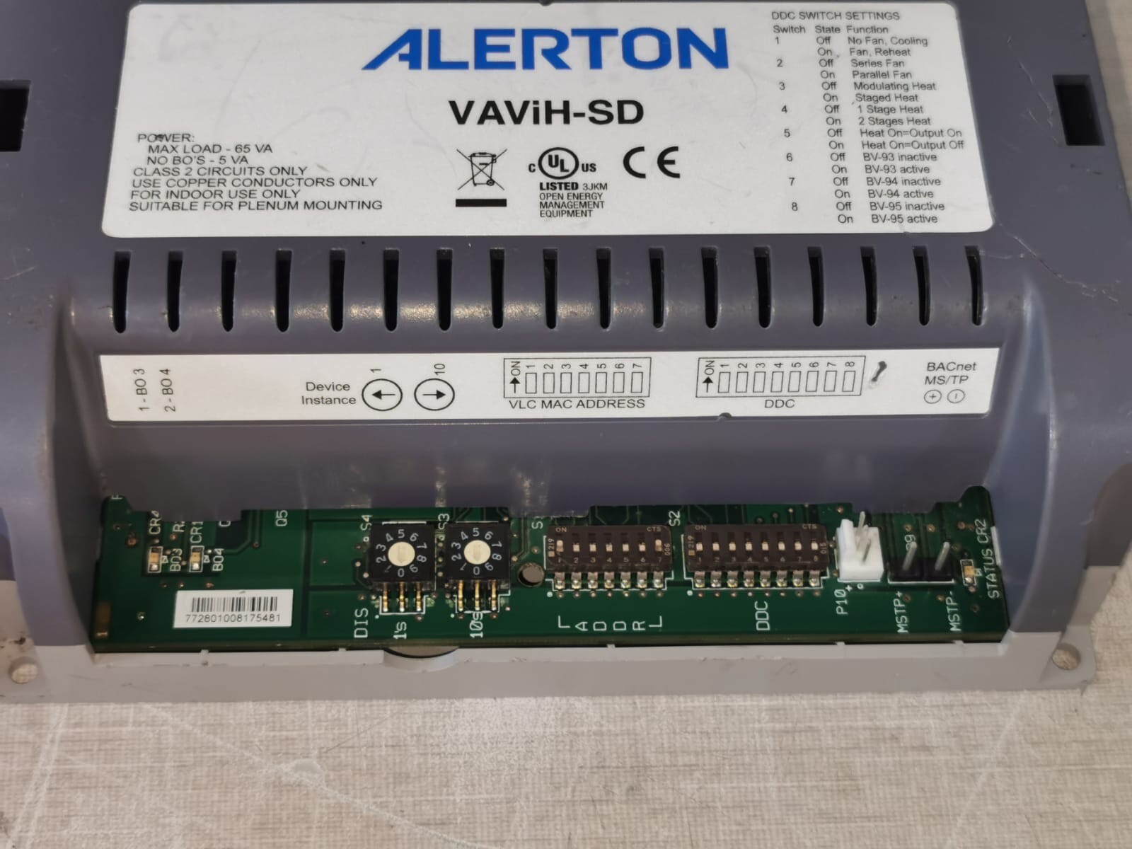 Alerton 50027209-001 Alerton VAViH-SD VAV Controller With Actuator 50027209-001 5
