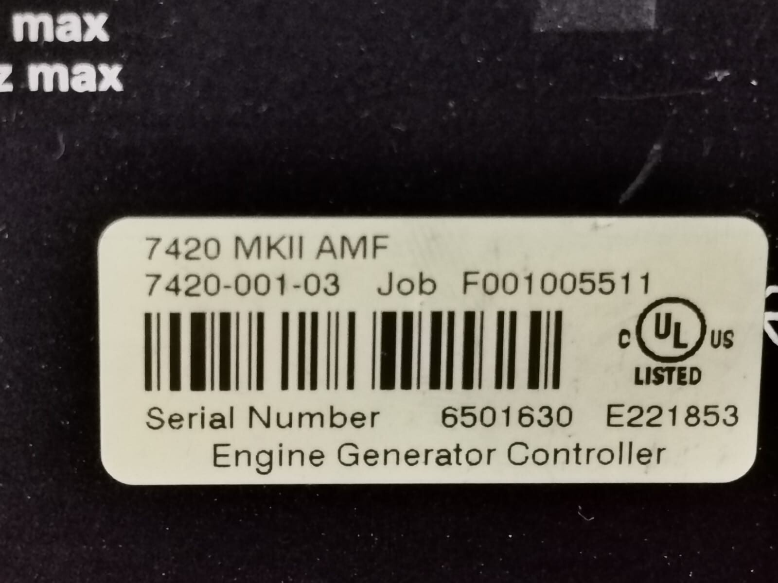 Deep Sea Electronics 7420 MKII AMF Deep Sea Electronics DSE 7420 MKII AMF Engine Generator Controller with Damaged 4