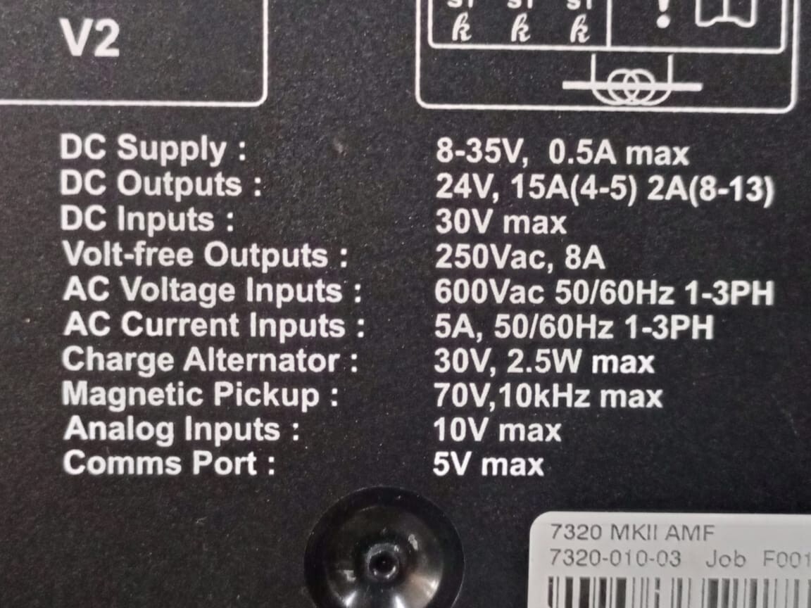 TRANE 7320 MKII AMF 7320-010-03 7320 MKII AMF 7320-010-03 Engine Generator Controller 24V 8