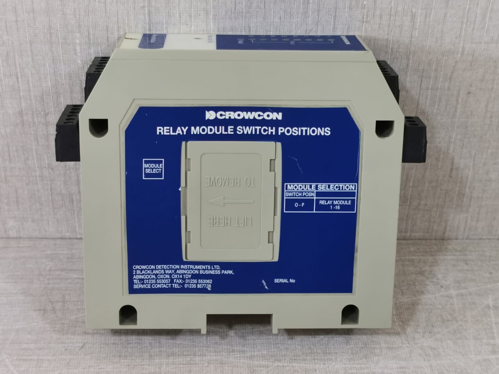 Crowcon 1-16 RELAY MODULE Crowcon 1 16 Relay Module 1 16 Relay Module Switch Positions Without Connecting CLIP 3
