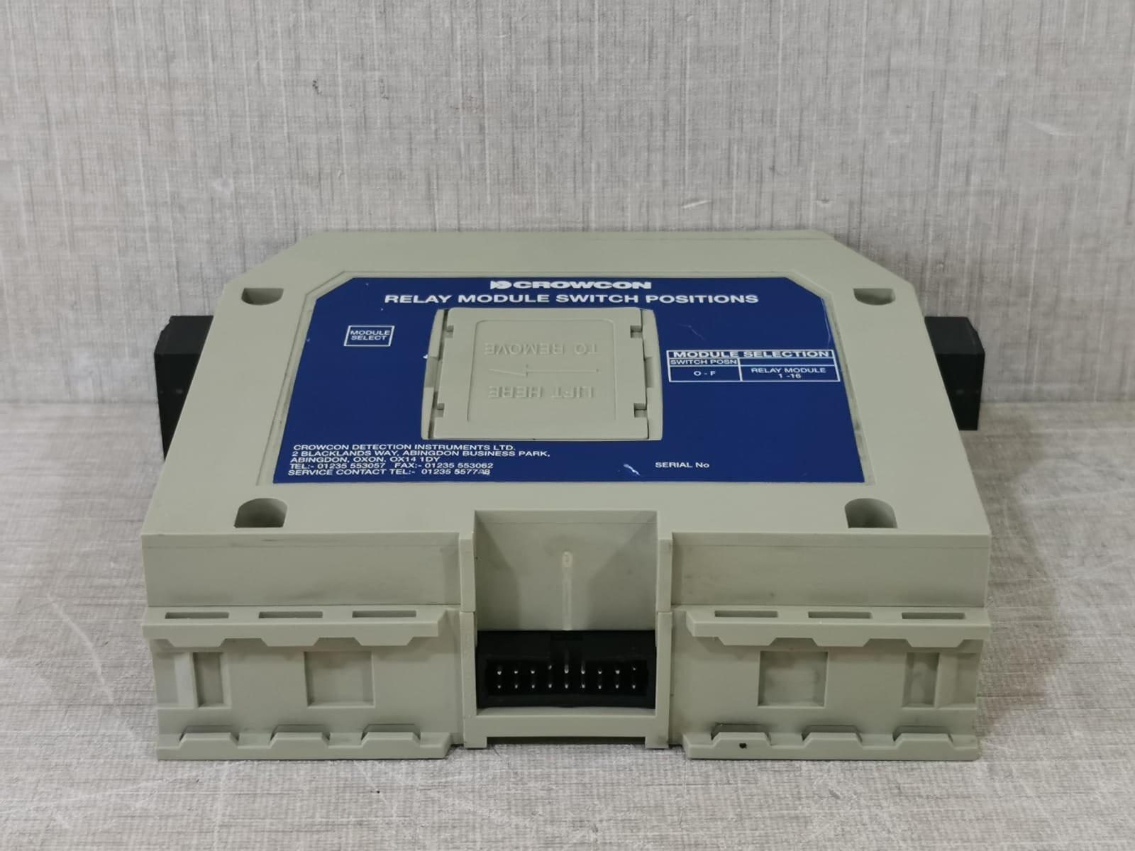 Crowcon 1-16 RELAY MODULE Crowcon 1 16 Relay Module 1 16 Relay Module Switch Positions Without Connecting CLIP 7
